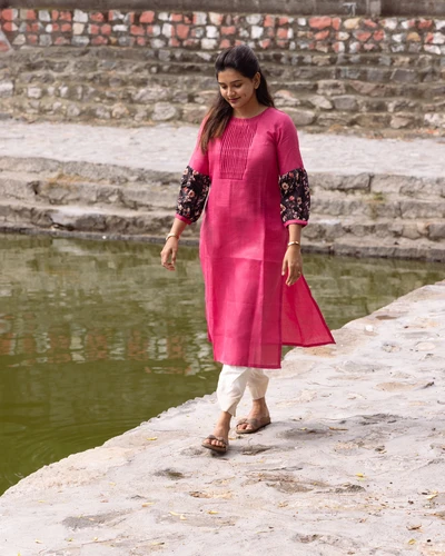 Crimson Charm pink Kurta