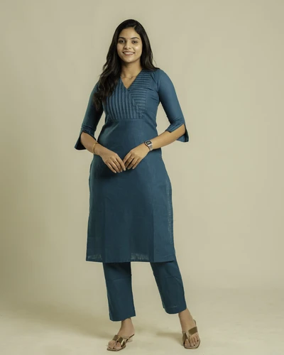 Teal Threadwork Co-ord Set