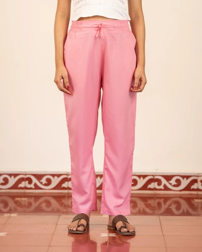 Pink Cotton Pant