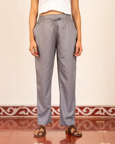 Grey Cotton Pant