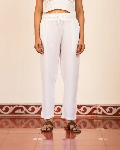 White Cotton Pant