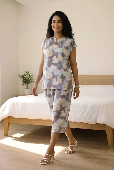 Cloud Blossom Soft Cotton Pyjama Set