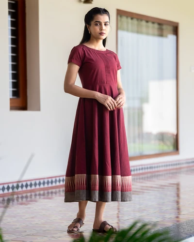 Brown Kanchi Cotton Dress