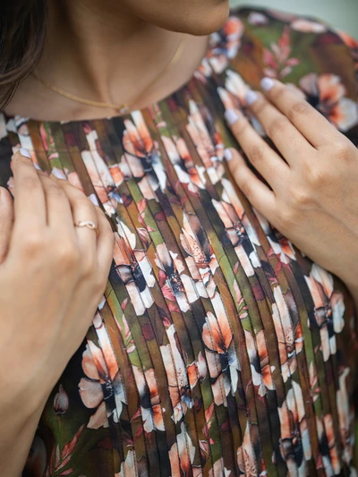 Amber Floral Mulmul Dress