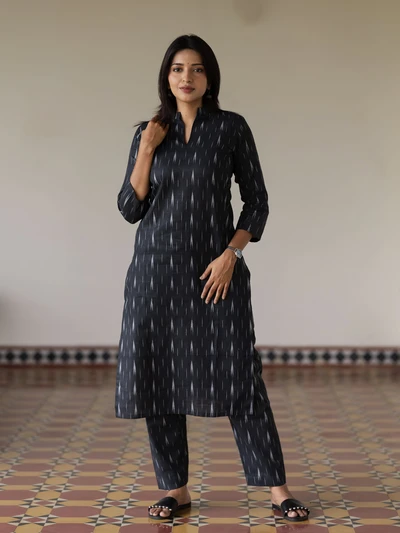 Charcoal Ikat Co-ord Set