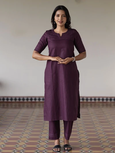 Deep Plum Co-ord Set